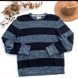 Men’s Lucky Brand Indigo Dyed Blue Striped Sweater
